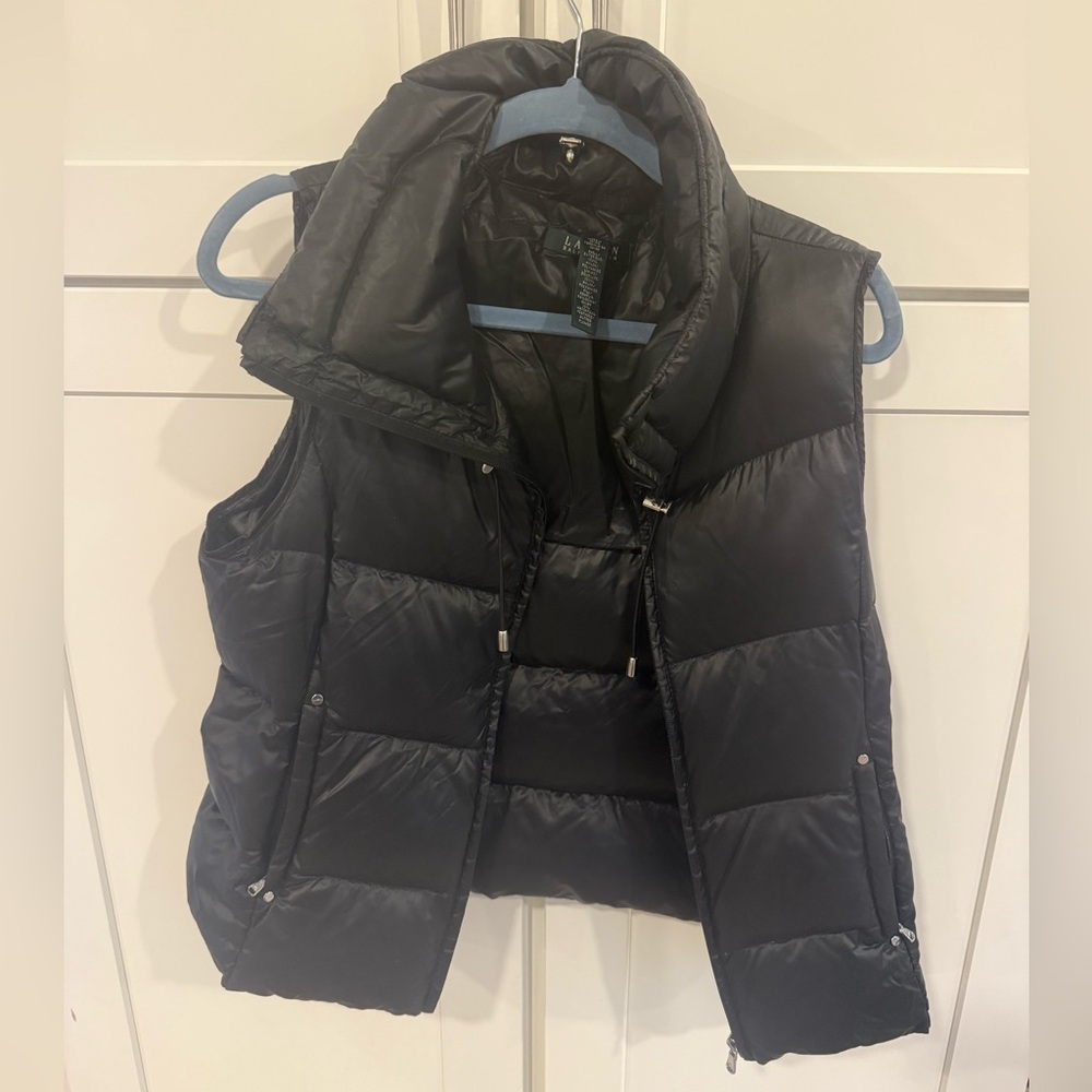 Ralph Lauren Quilted puffer Black Vest Down Vest medium